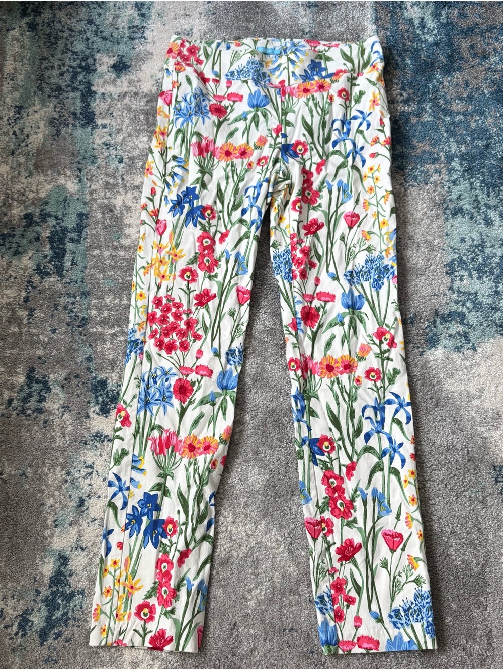 J. McLaughlin Womens 10 Masie Floral Pull On Ankle Pants